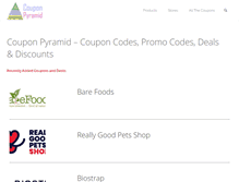 Tablet Screenshot of couponpyramid.com